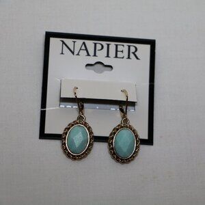 Napier gold tone  lever back earrings